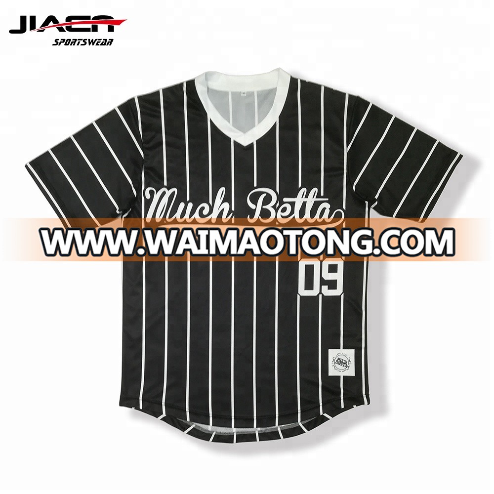 Custom 100% Polyester Pullover Baseball Jersey